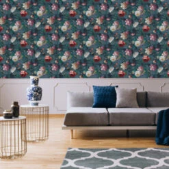 Superfresco Easy Vliesbehang Isabelle Donkerblauw (108623) -Superfresco Easy 123 1331