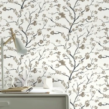 Superfresco Easy Vliesbehang Ushi Taupe-grijs 2256-21 2 Superfresco Easy Vliesbehang Ushi Taupe-grijs 2256-21 - Afbeelding 2