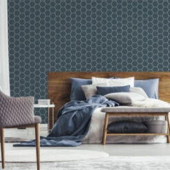 Superfresco Easy Vliesbehang Honingraad Blauw 101671 -Superfresco Easy 123 296