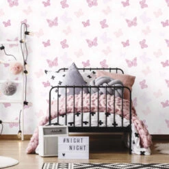 Superfresco Easy Vliesbehang Vlinders Roze 100114 -Superfresco Easy 123 435