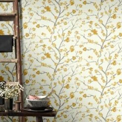 Superfresco Easy Vliesbehang Ushi Okergeel 105743 -Superfresco Easy 123 545