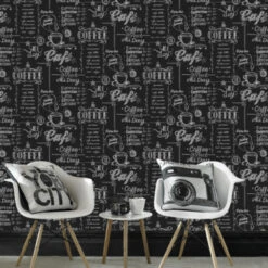 Superfresco Easy Vliesbehang Coffee Krijtmuur Zwart-wit 32-993 -Superfresco Easy 123 690