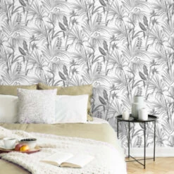 Superfresco Easy Vliesbehang Strelitzia Grijs 111740 -Superfresco Easy 123 822