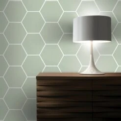 Superfresco Easy Vliesbehang Honingraat Groen 101811 -Superfresco Easy 123 92