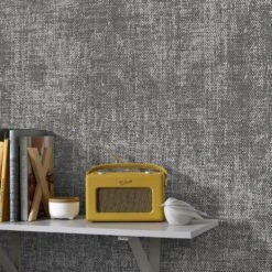 Superfresco Easy Vliesbehang Stof Zara Antraciet (dessin 105147) -Superfresco Easy 41 1059