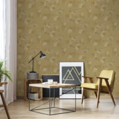 Superfresco Easy Vliesbehang Kimono Oker/goud (dessin 120960) -Superfresco Easy 41 1111