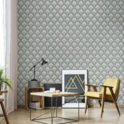 Superfresco Easy Vliesbehang Selena Donkergroen (dessin 106999) -Superfresco Easy 41 1123