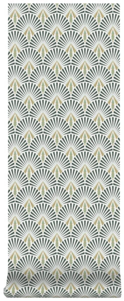 Superfresco Easy Vliesbehang Selena Donkergroen (dessin 106999) -Superfresco Easy 41 1124