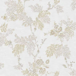 Superfresco Easy Vliesbehang Kimono Wit/goud (dessin 120951)