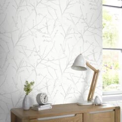 Superfresco Easy Vliesbehang Innocence Wit Mica (dessin 33-275) -Superfresco Easy 41 1283