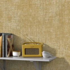 Superfresco Easy Vliesbehang Stof Zara Oker (dessin 105144) -Superfresco Easy 41 1348