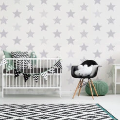 Superfresco Easy Vliesbehang Superster Zilver (dessin 100111) -Superfresco Easy 41 1366