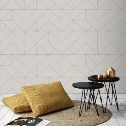 Superfresco Easy Vliesbehang Geo Goud (dessin 111533) -Superfresco Easy 41 261