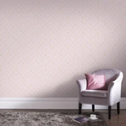 Superfresco Easy Vliesbehang Losanges Rose (dessin 106156) -Superfresco Easy 41 344