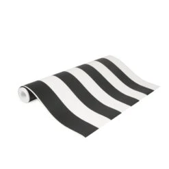 Superfresco Easy Vliesbehang Strepen Zwart-wit (dessin 100099) -Superfresco Easy 41 352