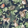 Superfresco Easy Vliesbehang Woodland Dieren Donkerblauw (dessin 108568)