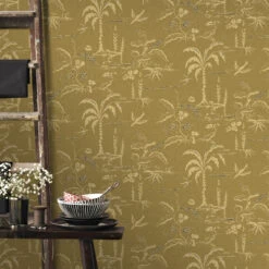 Superfresco Easy Vliesbehang Soraya Oker (dessin 113309) -Superfresco Easy 41 572