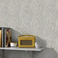 Superfresco Easy Vliesbehang Bamboe Weefsel Grijs (dessin 105155) -Superfresco Easy 41 578