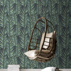 Superfresco Easy Vliesbehang Palmen Blauw/groen (dessin 100558) -Superfresco Easy 41 992
